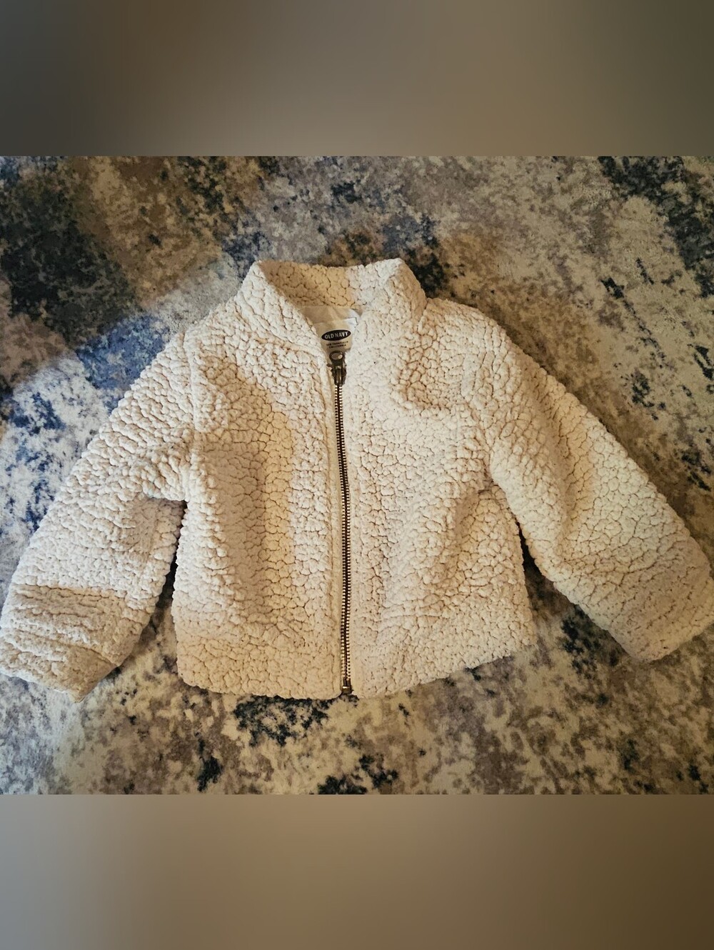 Old Navy Cream Sherpa Zip Jacket for Kids